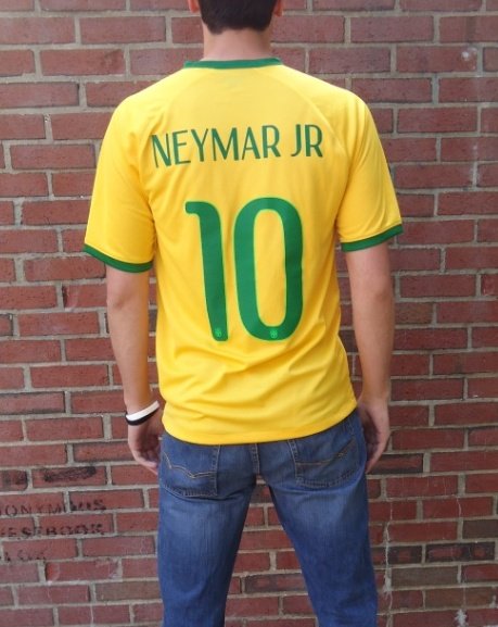 Brazil home jersey backside