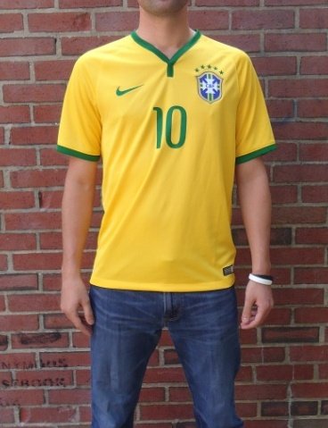 Brazil home jersey front live model
